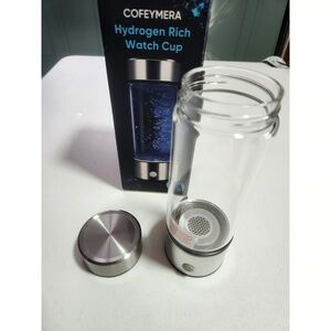 Hydrogen Rich Watch Cup Water Bottle Stainless Steel Lid